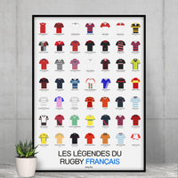 Poster Légendes du rugby français