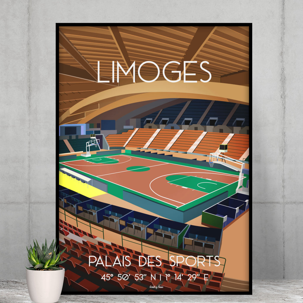 Affiche Limoges basket - Palais des Sports