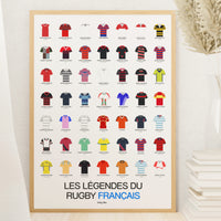 Poster Légendes du rugby français
