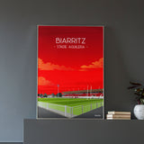 Poster Biarritz - Stade Aguilera