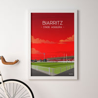 Poster Biarritz - Stade Aguilera