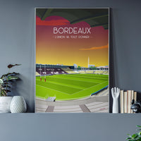 Poster Bordeaux - Stade Chaban Delmas