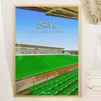 Poster Brive - Stade Amédée Domenech