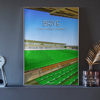 Poster Brive - Stade Amédée Domenech