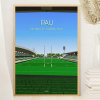 Poster Pau - Stade du Hameau