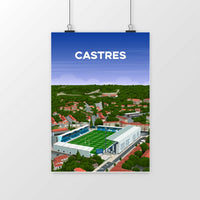 Castres - Stade Pierre Fabre vu du ciel
