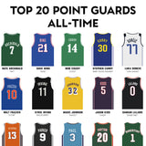 Top 20 Point Guards All Time Poster – Premium Basketball Print