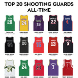Top 20 Shooting Guards All Time. Poster – Premium Basketball Print