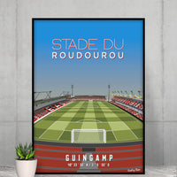 poster Guingamp - Stade du Roudourou