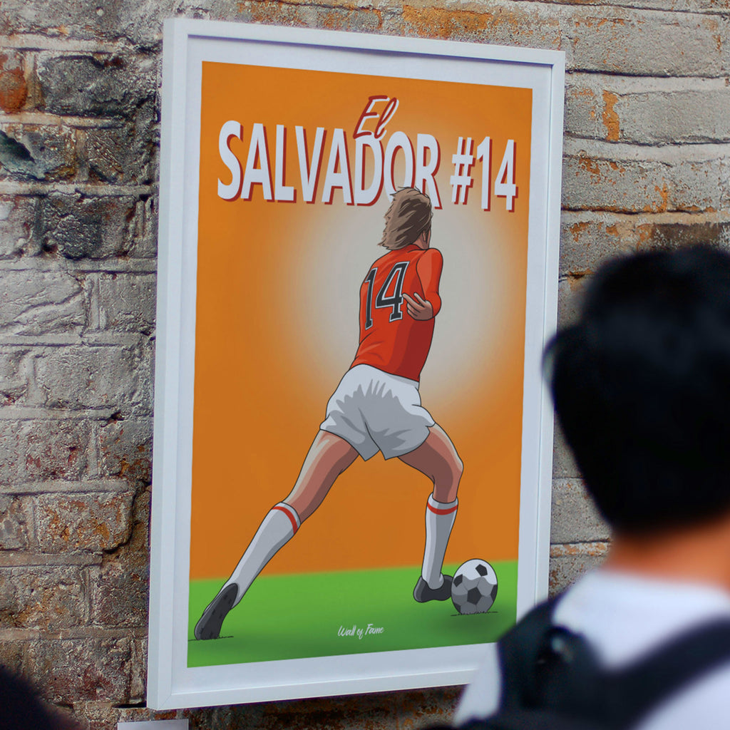Poster De Joueur De Football Vectoriel Couleur Illustration 3d Dessinée