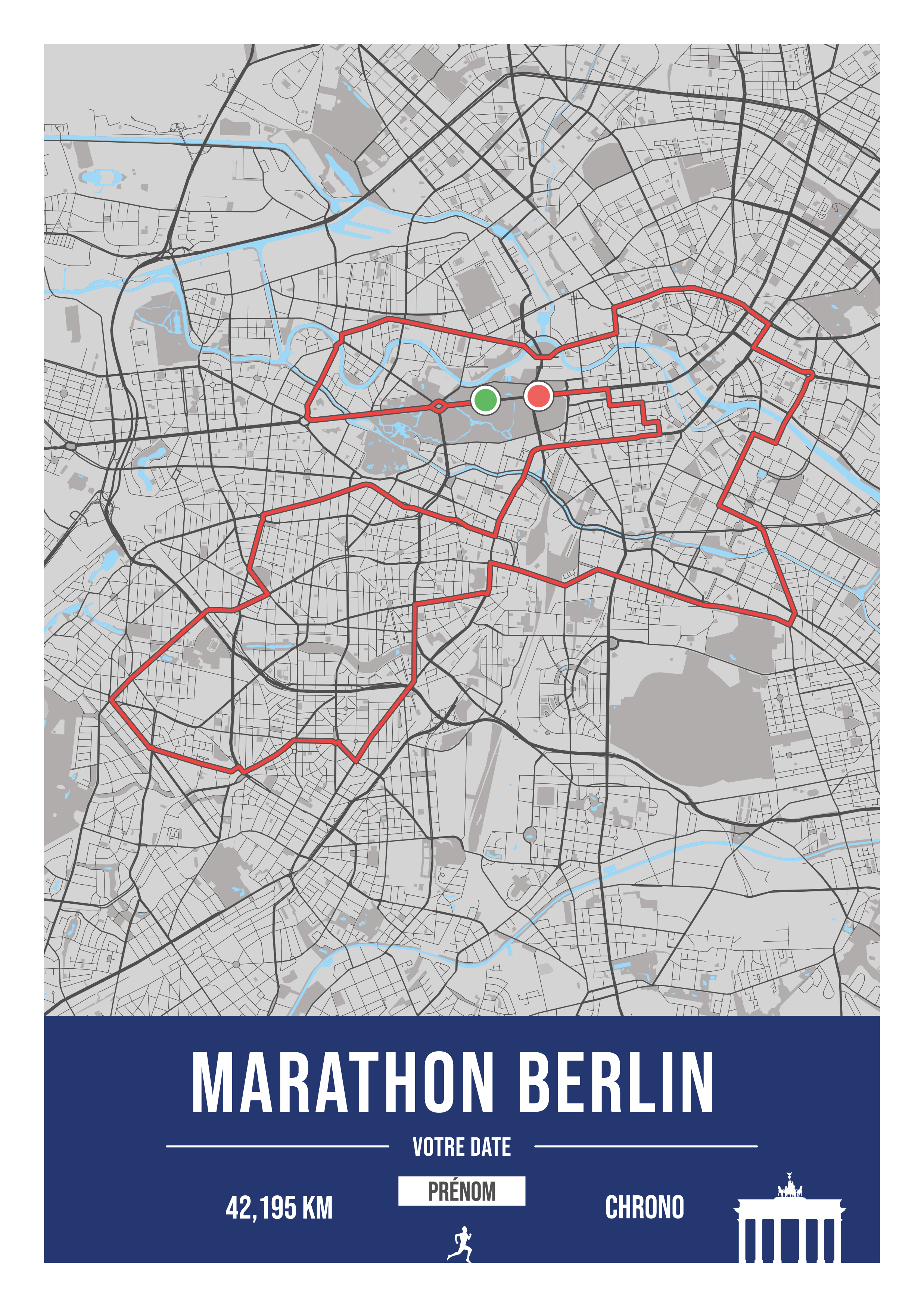 Décoration marathon de Berlin