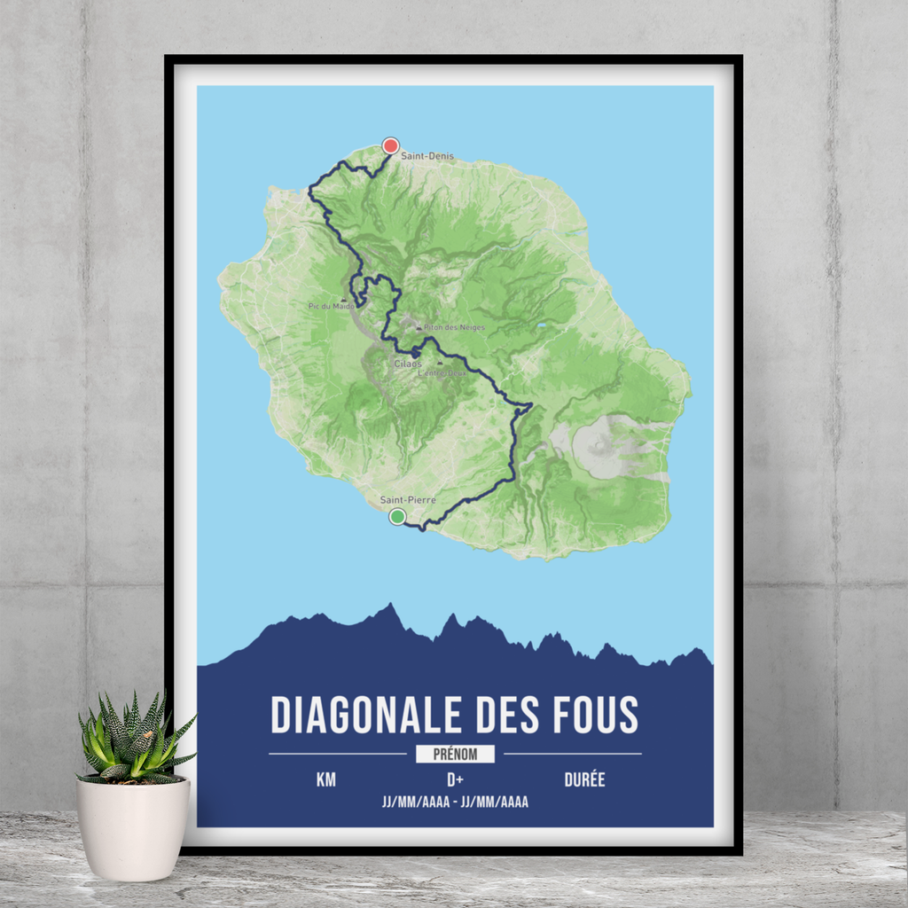 Affiche Diagonale des Fous personnalisable