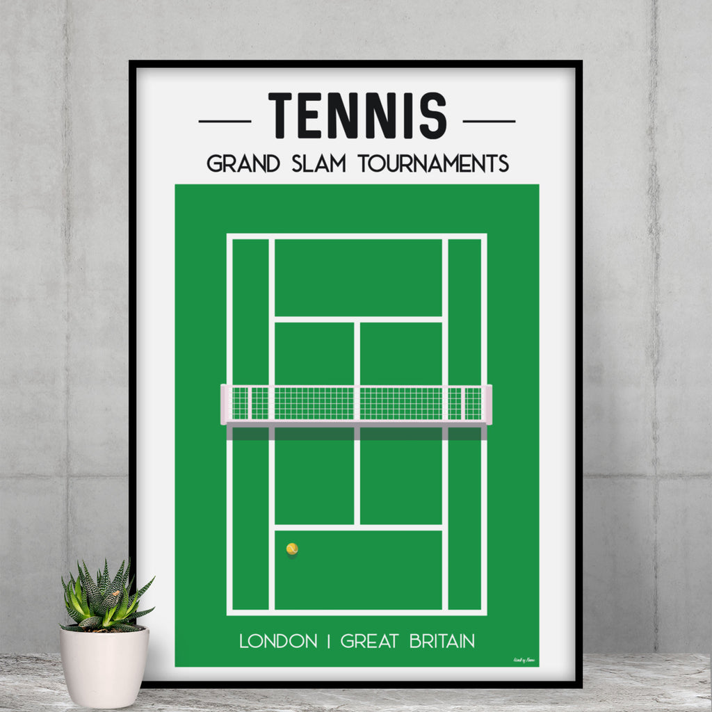 Affiche Vintage Reproduction – Wimbledon Tennis – London Underground