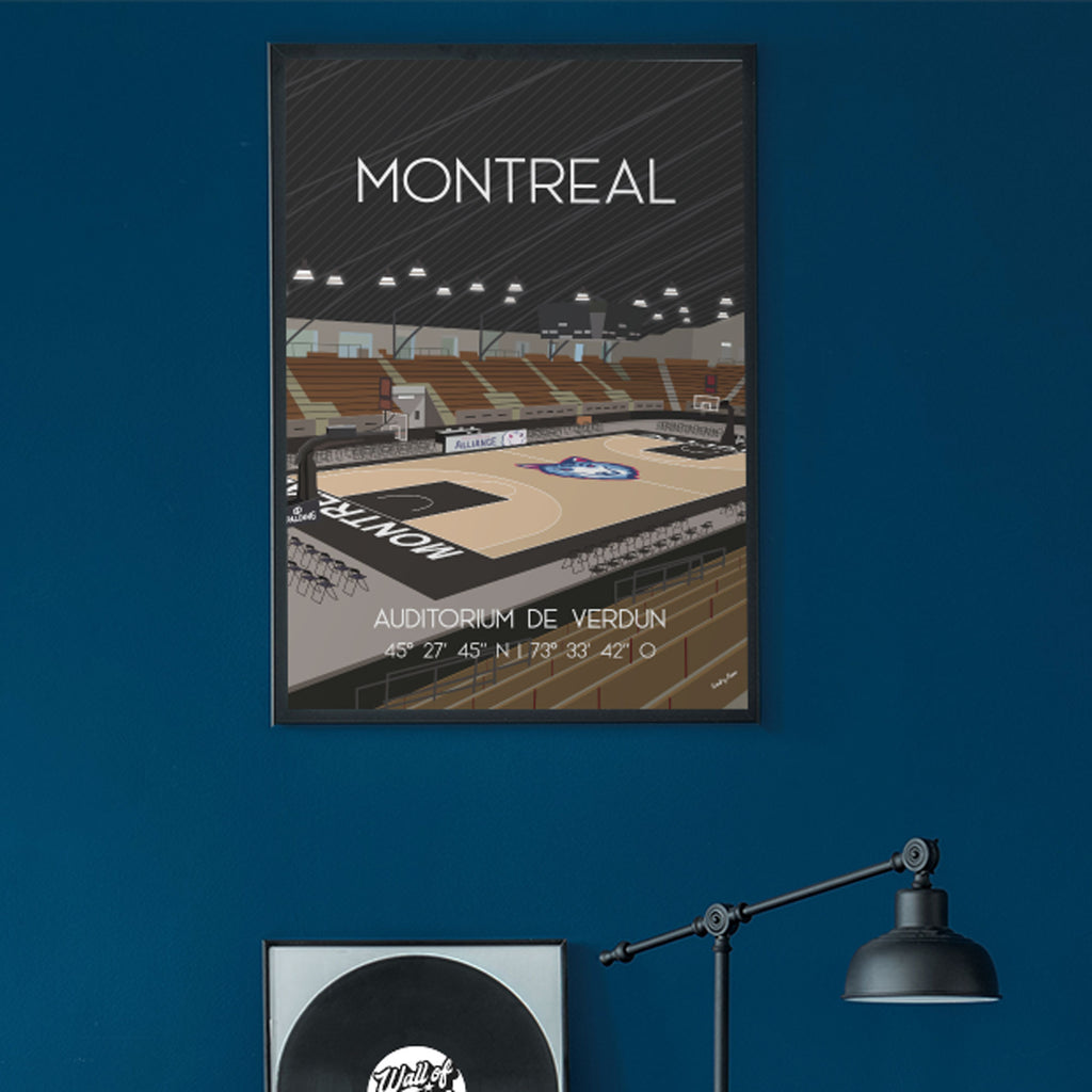 Poster Montréal Basket Auditorium de Verdun