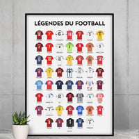Poster légende sportif 