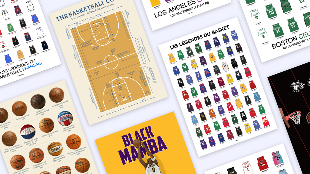 Idée cadeau basket : les plus beaux posters et affiches pour les passionnés de sport