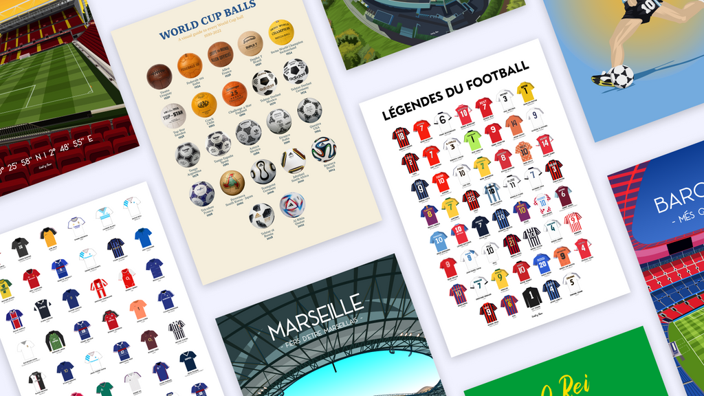 Les affiches incontournables pour les fans de football : quand la déco raconte l’histoire du jeu