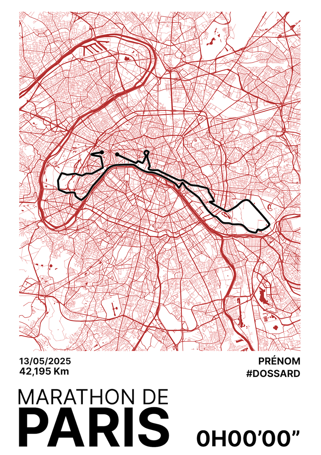🏃♂️ Affiches personnalisées de course et marathon : immortalisez vos exploits avec Wallofame