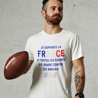 tshirt france rugby je supporte toutes equipes sauf anglais