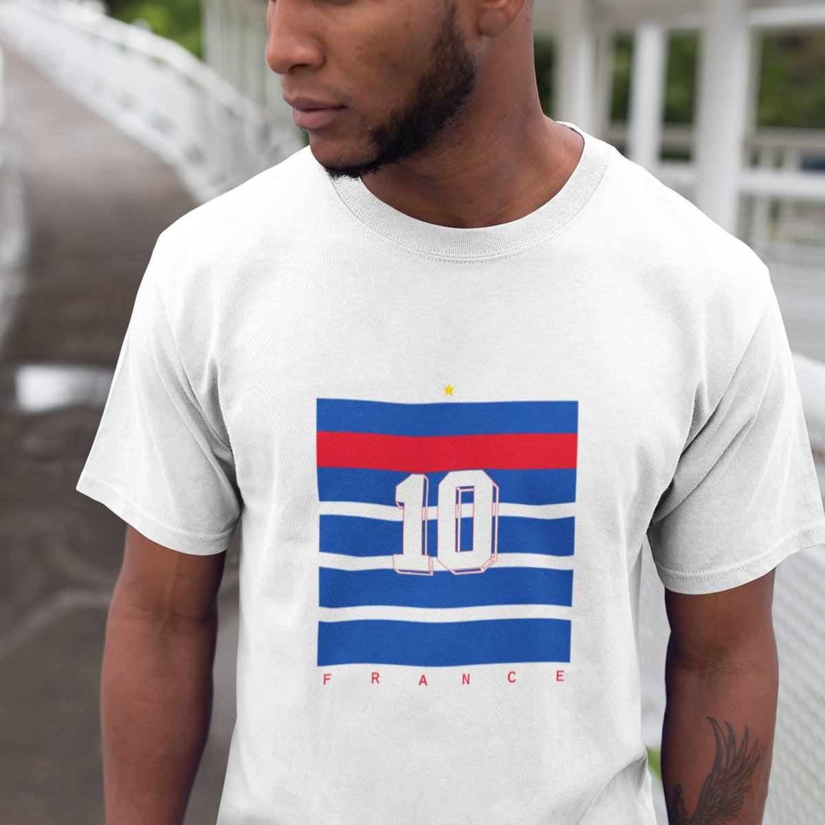 tshirt france football zidane 98