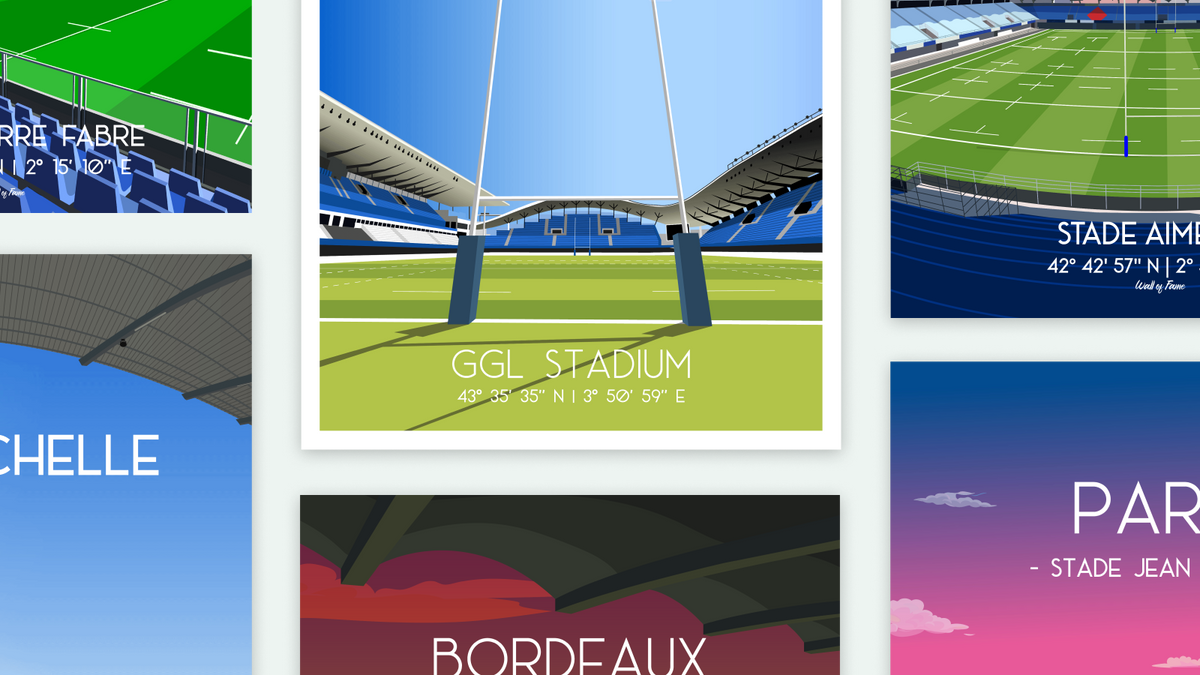 Tous les stades de Rugby