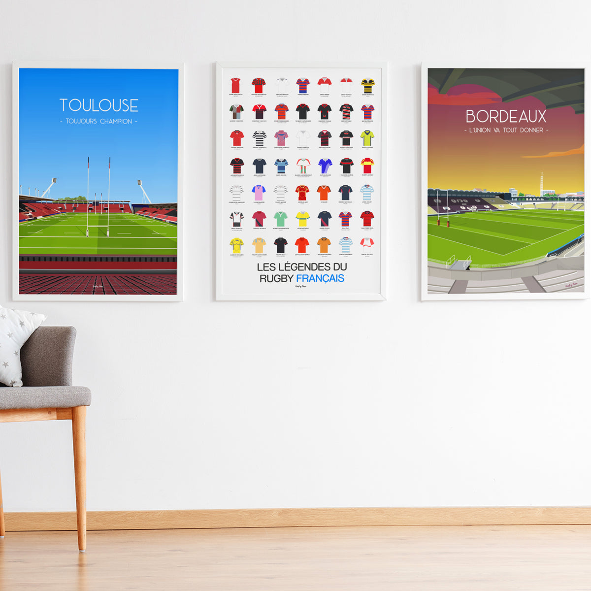 Affiches Rugby – Posters Joueurs & Stades | Wall of Fame