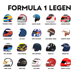 Poster Formule 1 – Légendes de la F1, Edition Premium | Wall of Fame