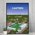 Affiche Castres - Stade Pierre Fabre vu du ciel