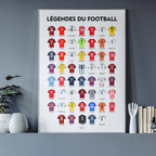 Affiche les légendes du football