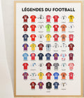 Affiche les légendes du football