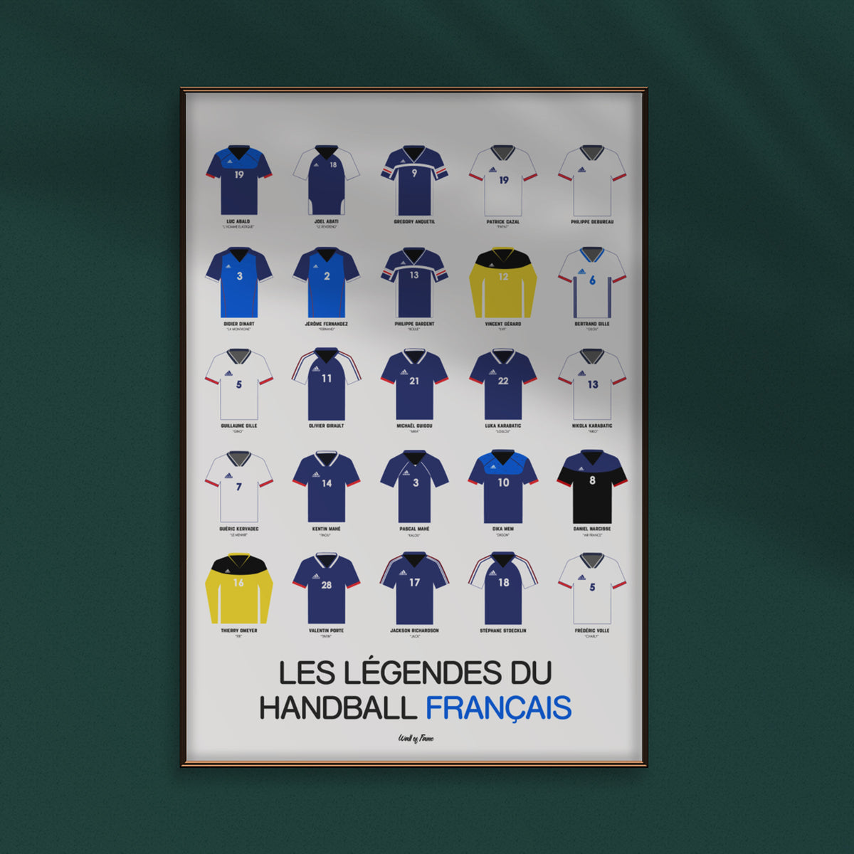 Poster Légendes du handball français