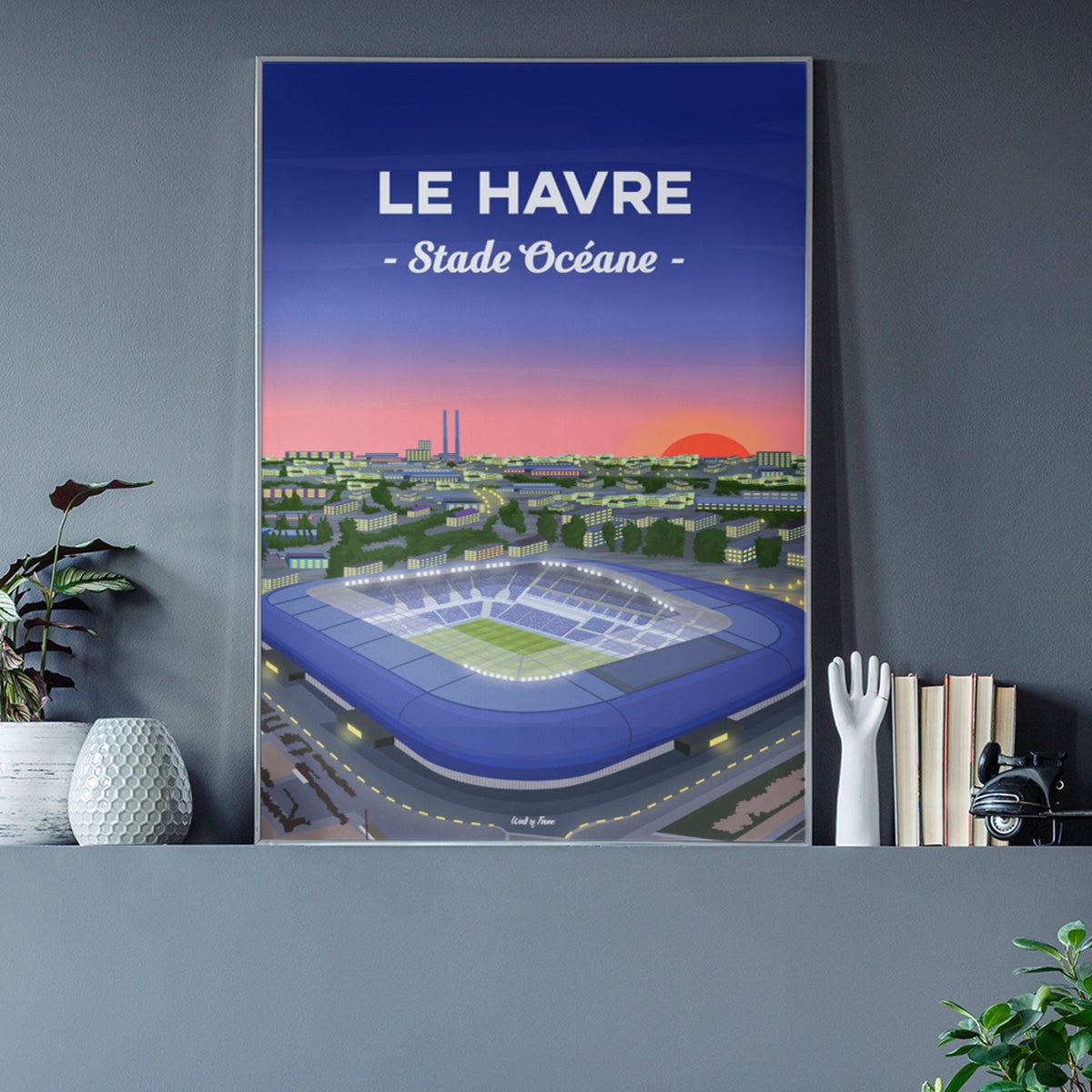 Poster Le Havre - Stade Océane vu du ciel