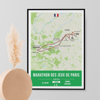 Paris - Affiche un marathon à Paris en 2024