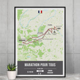 Paris - Affiche un marathon à Paris en 2024