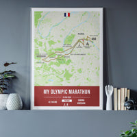 Paris - Affiche un marathon à Paris en 2024