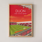 Poster Dijon - Stade Gaston Gérard