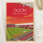 Poster Dijon - Stade Gaston Gérard
