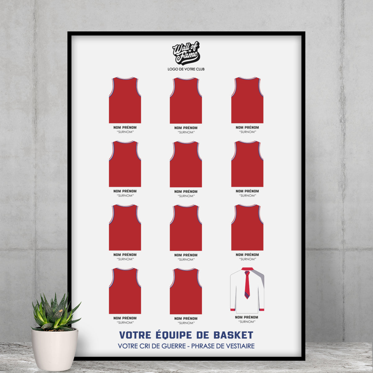 Votre équipe de basket en poster