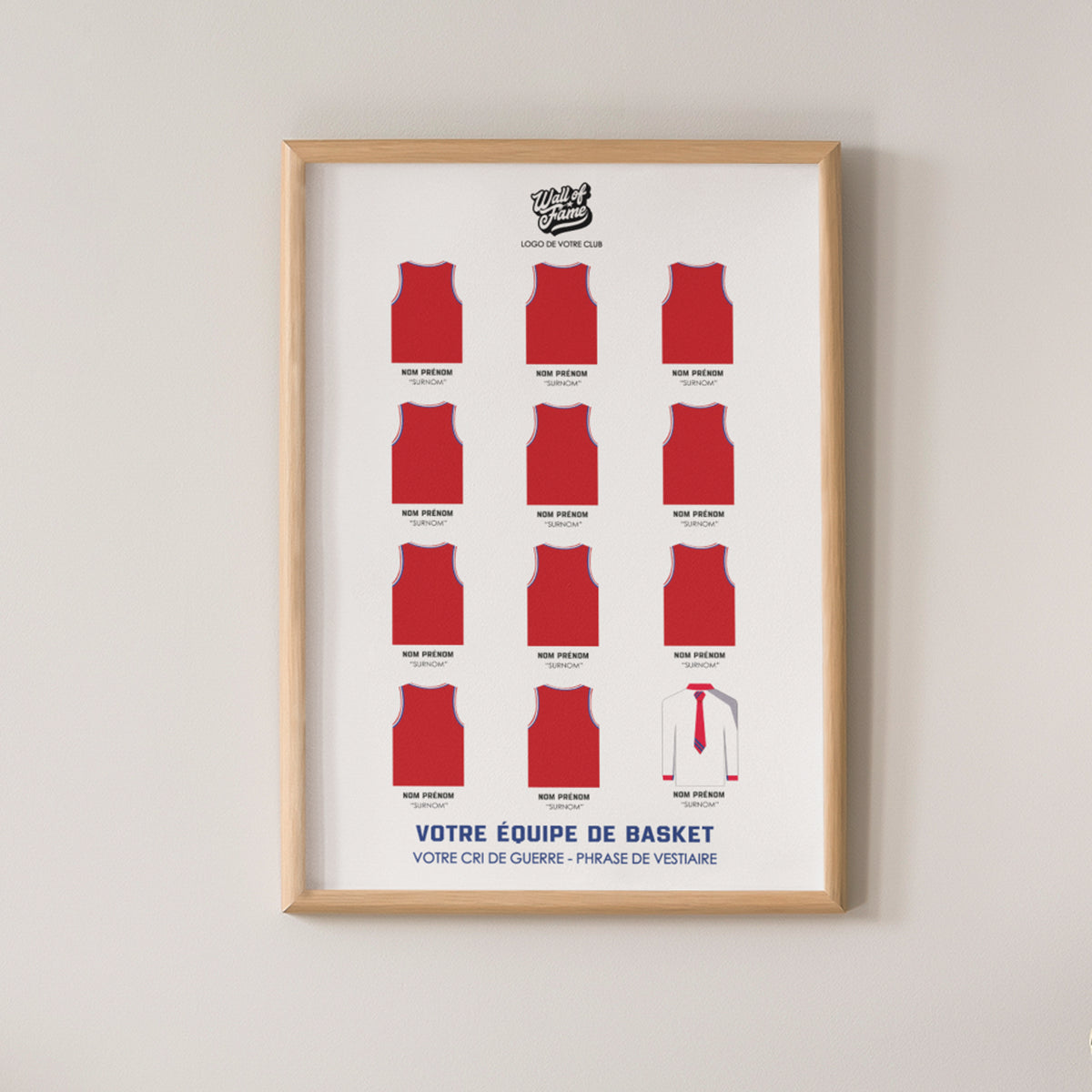 Votre équipe de basket en poster