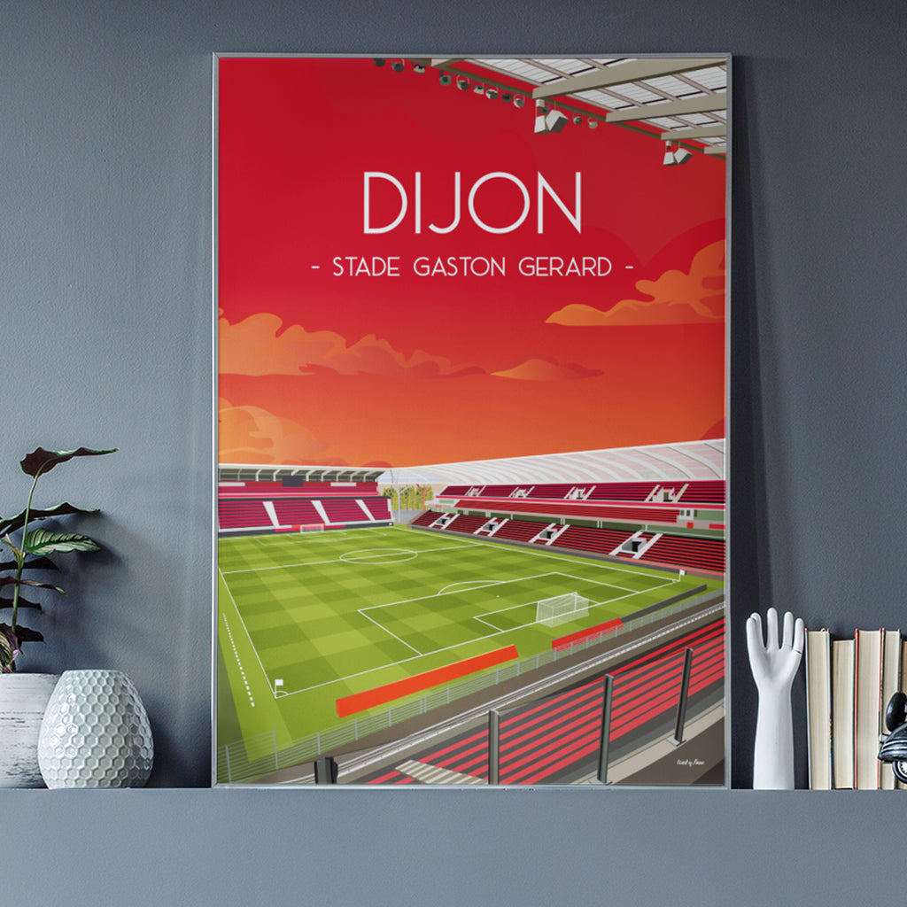 Poster Dijon - Stade Gaston Gérard