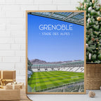 Poster Grenoble - Stade des Alpes