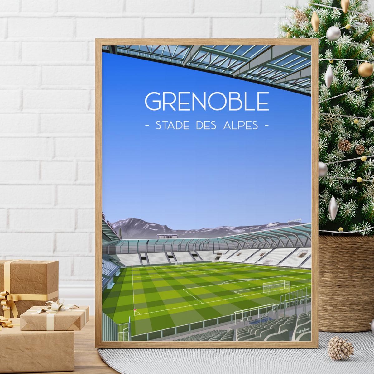 Poster Grenoble - Stade des Alpes