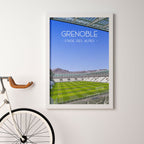 Poster Grenoble - Stade des Alpes
