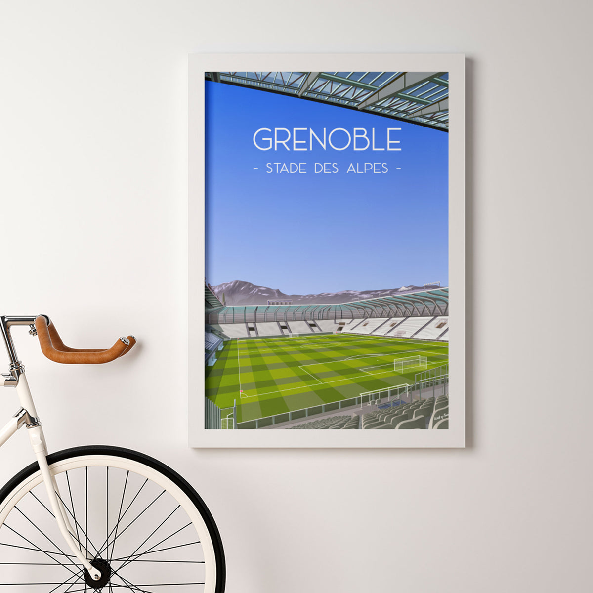 Poster Grenoble - Stade des Alpes