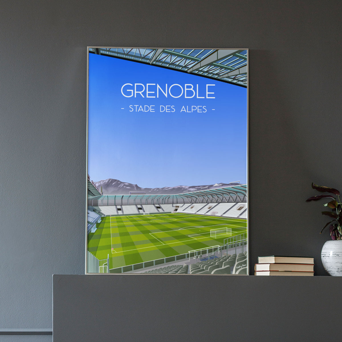 Poster Grenoble - Stade des Alpes