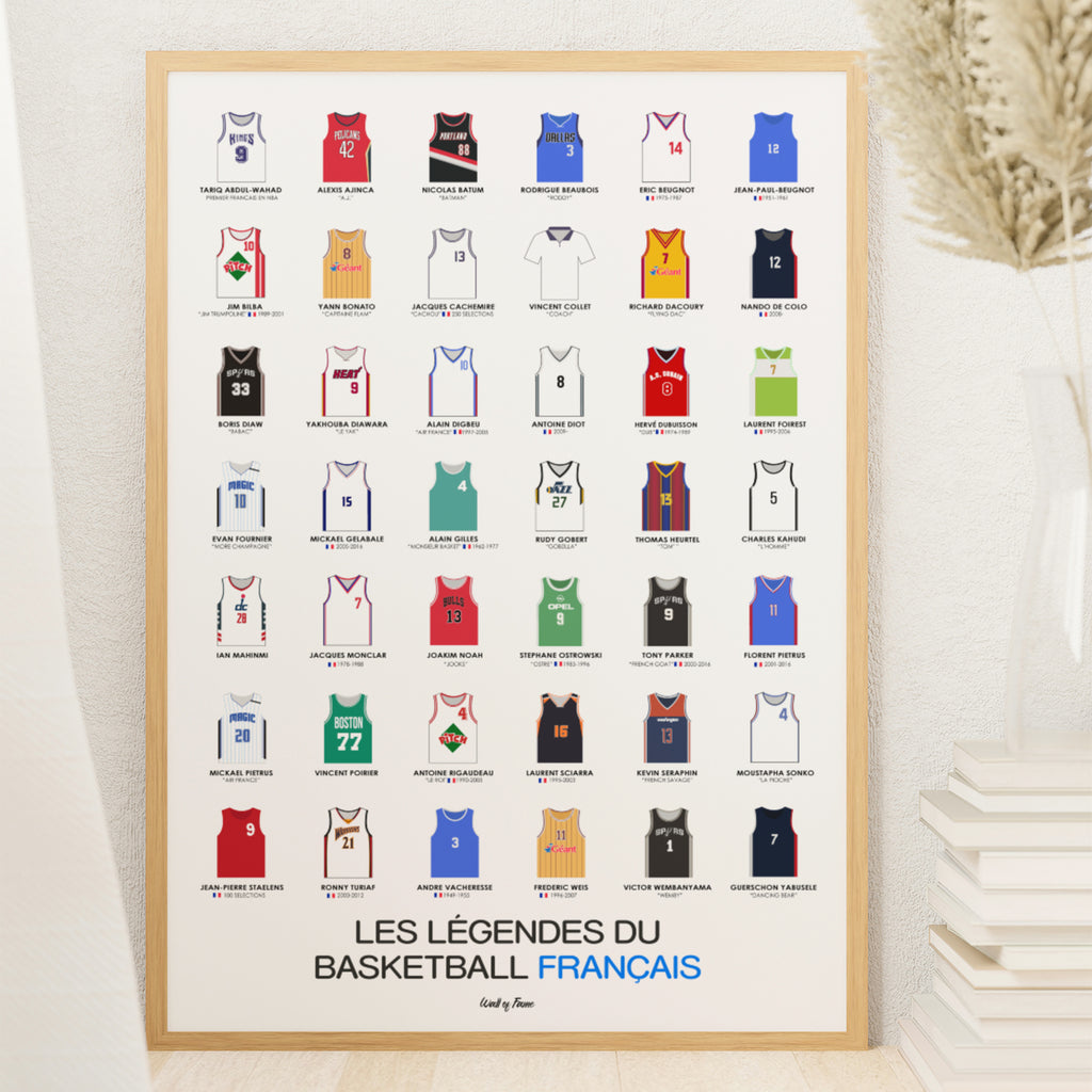Poster Légendes du basket français