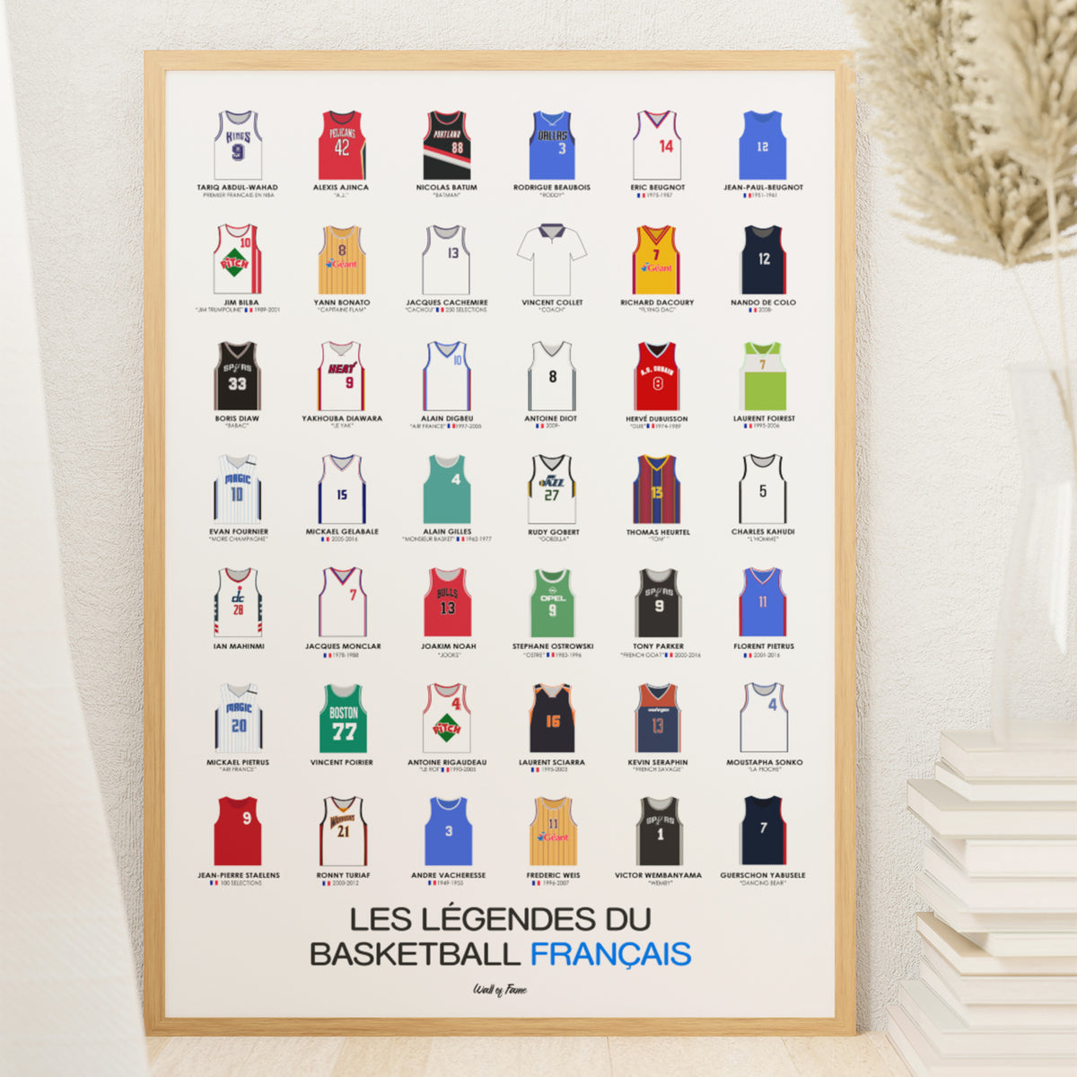 Poster Légendes du basket français