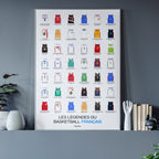 Poster Légendes du basket français