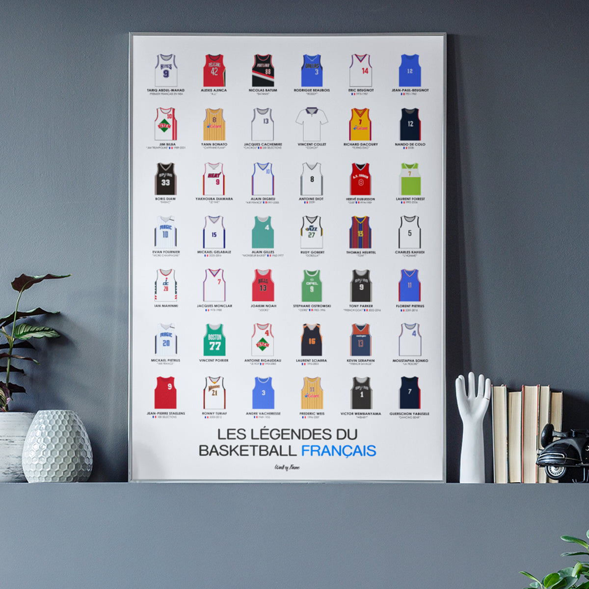 Poster Légendes du basket français
