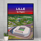 Lille - Stade de foot vu du ciel